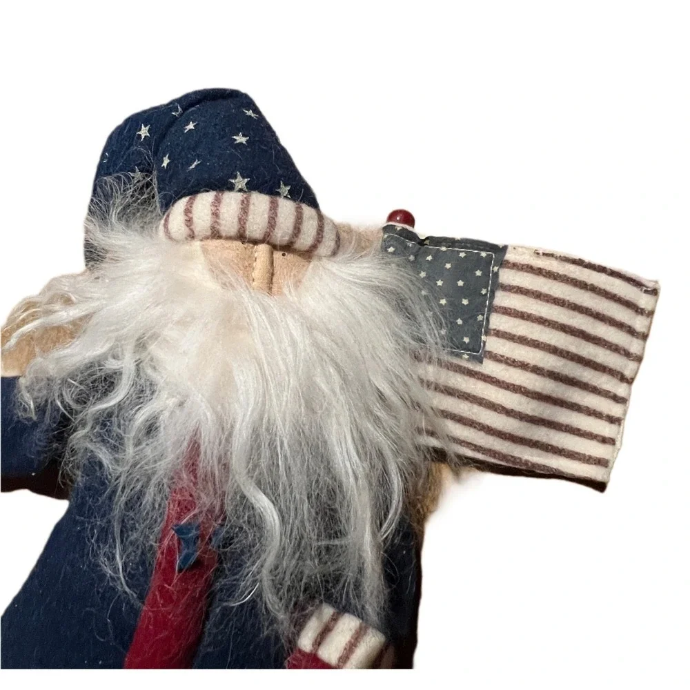 Primitive Americana Patriotic Santa Doll 16
